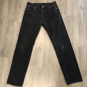 VINTAGE LEVIS 501 - MADE IN USA - Black Denim - 36